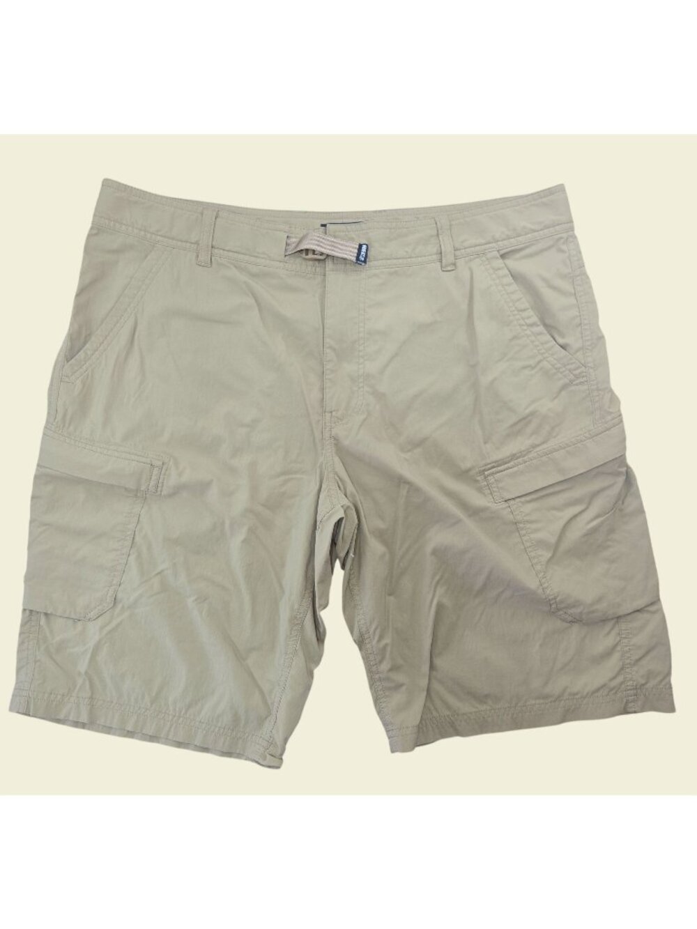 REI Co-Op Mens Relaxed Fit Khaki Cargo Shorts Size 38